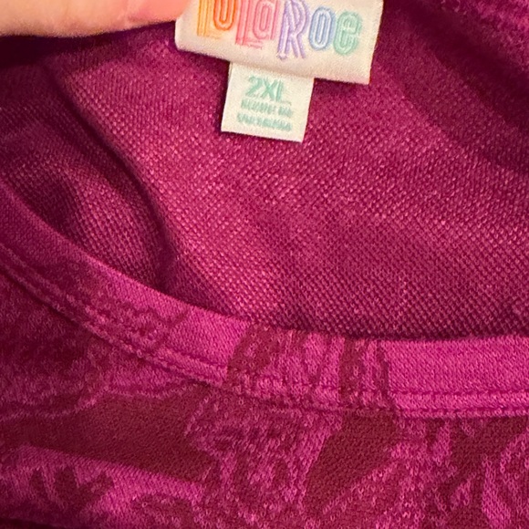 LuLaRoe Pink Floral Dress - Picture 2 of 2